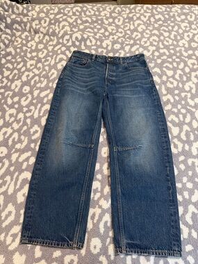 Madewell The Darted Barrel-Leg Jean